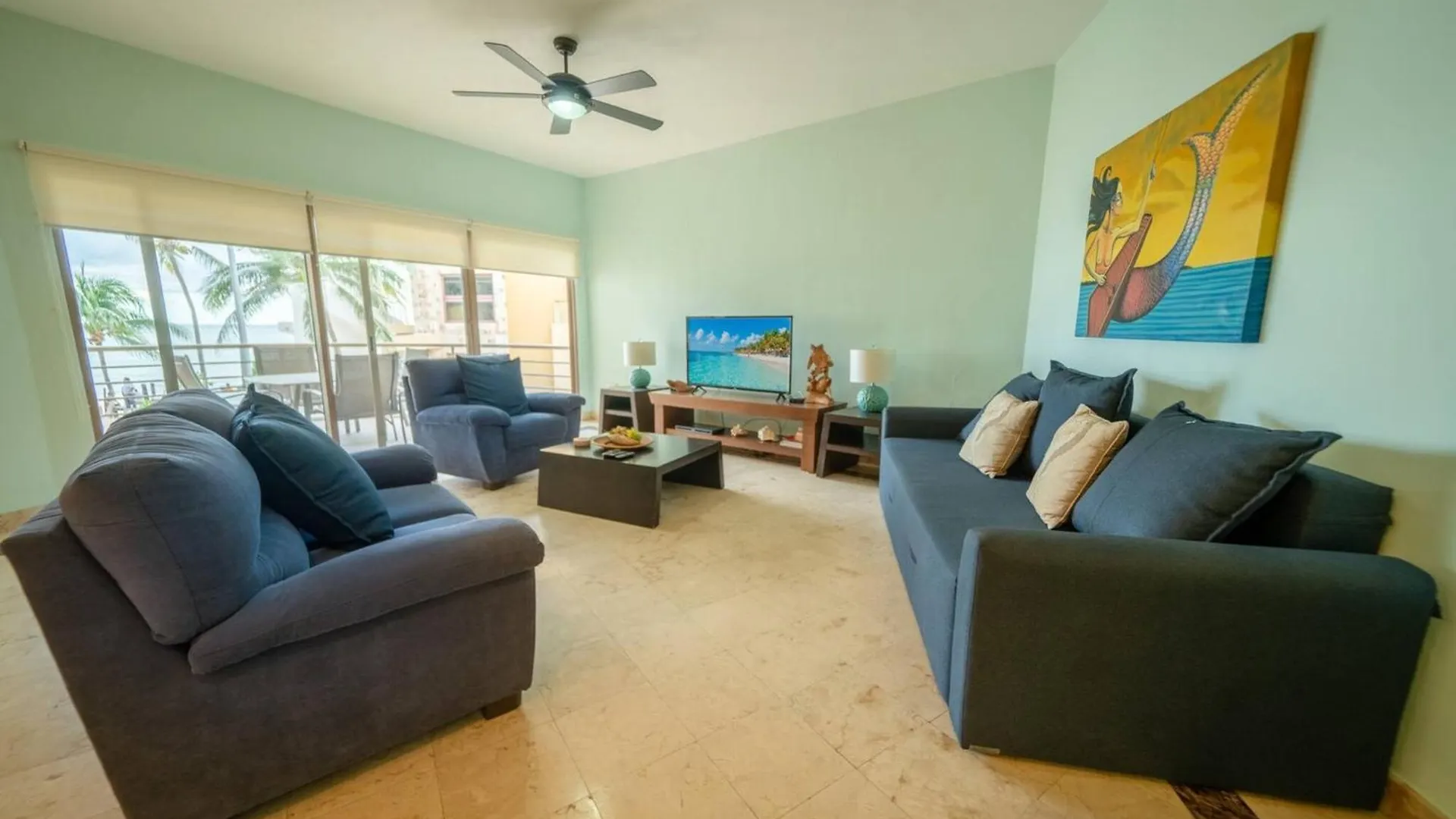 Apartment Beachfront Condo, 2 Bedroom - Ocean View At Corto Maltes Playa del Carmen Mexico